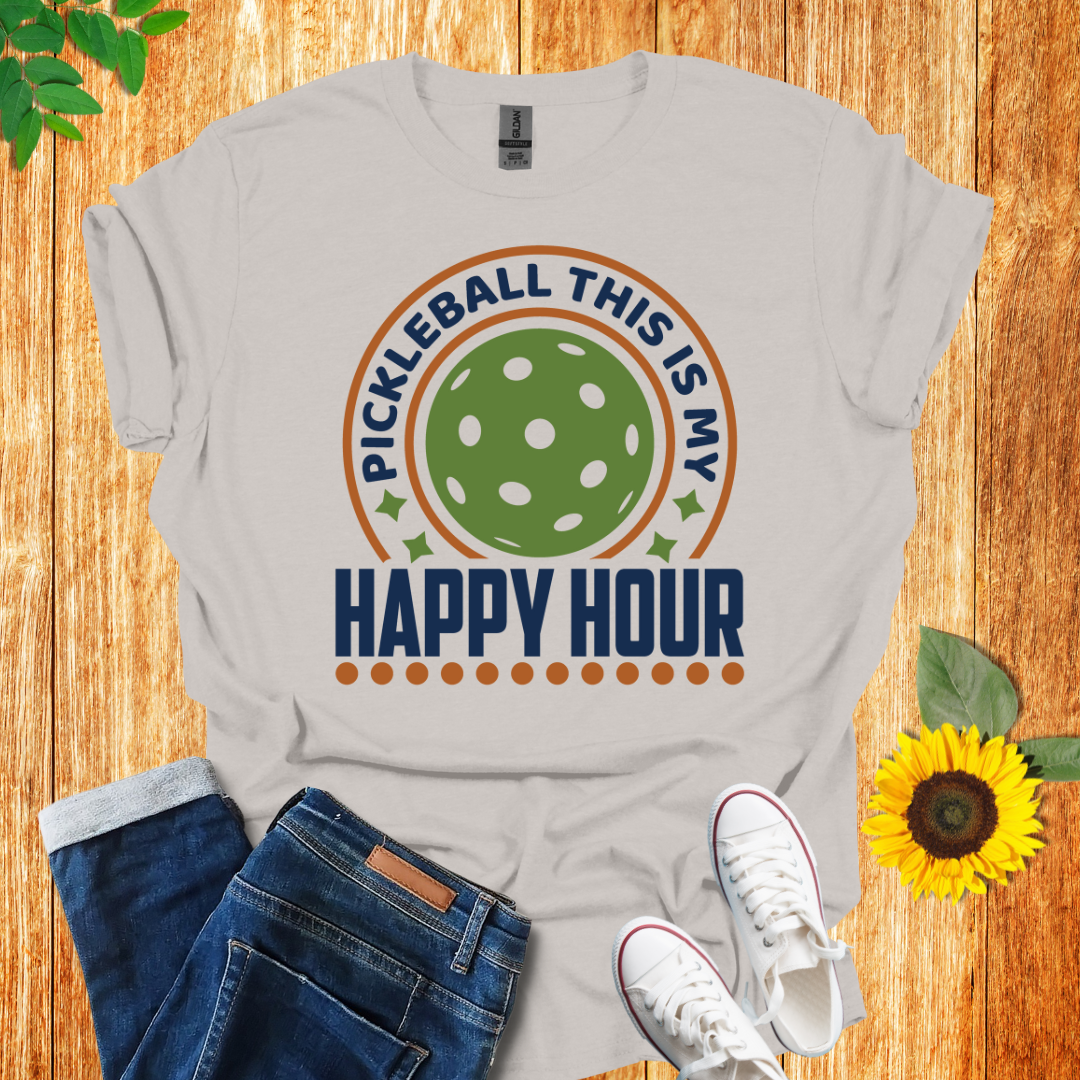 Pickleball Time Is My Happy Hour T-Shirt