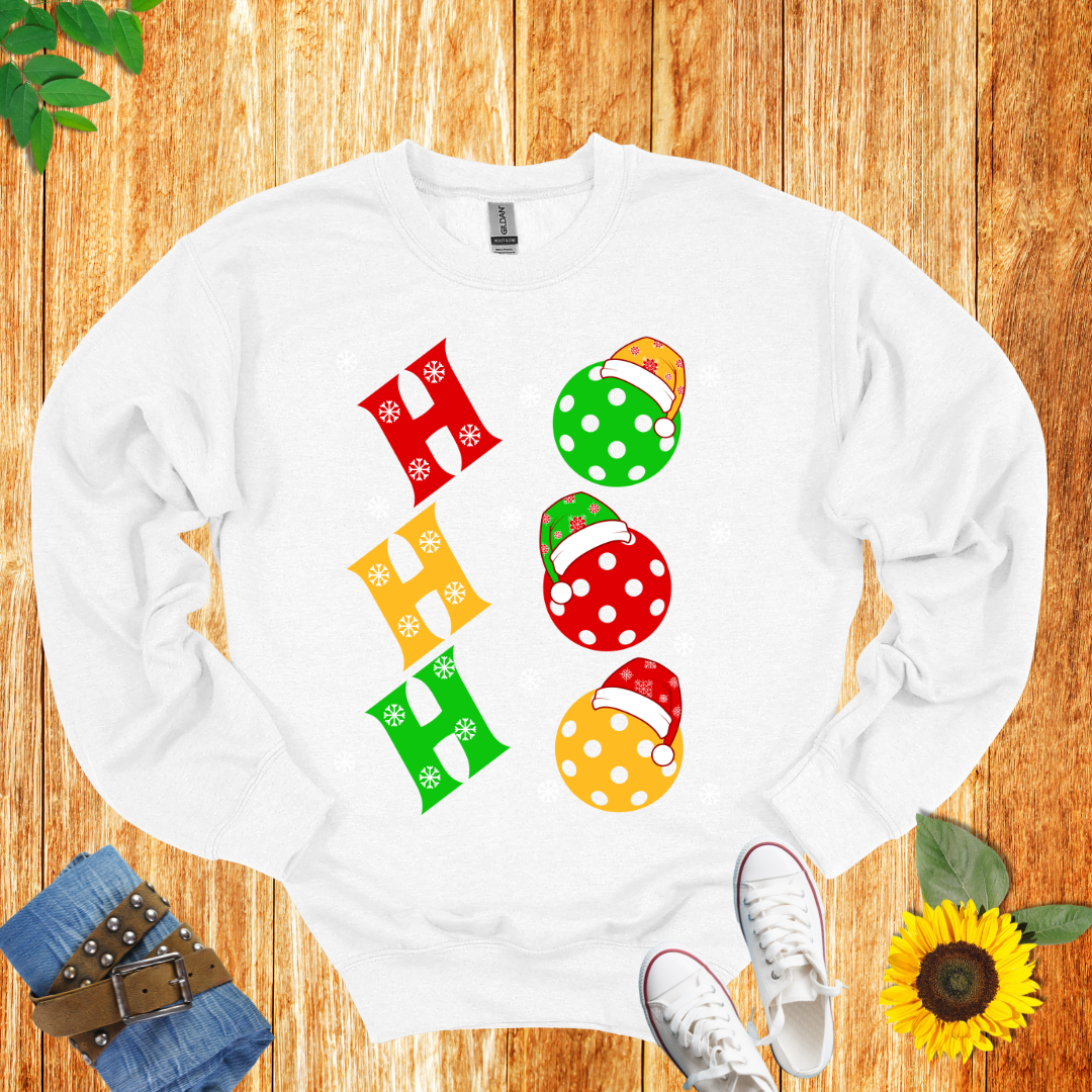Ho Ho Ho pickleball Unisex Crewneck Sweatshirt
