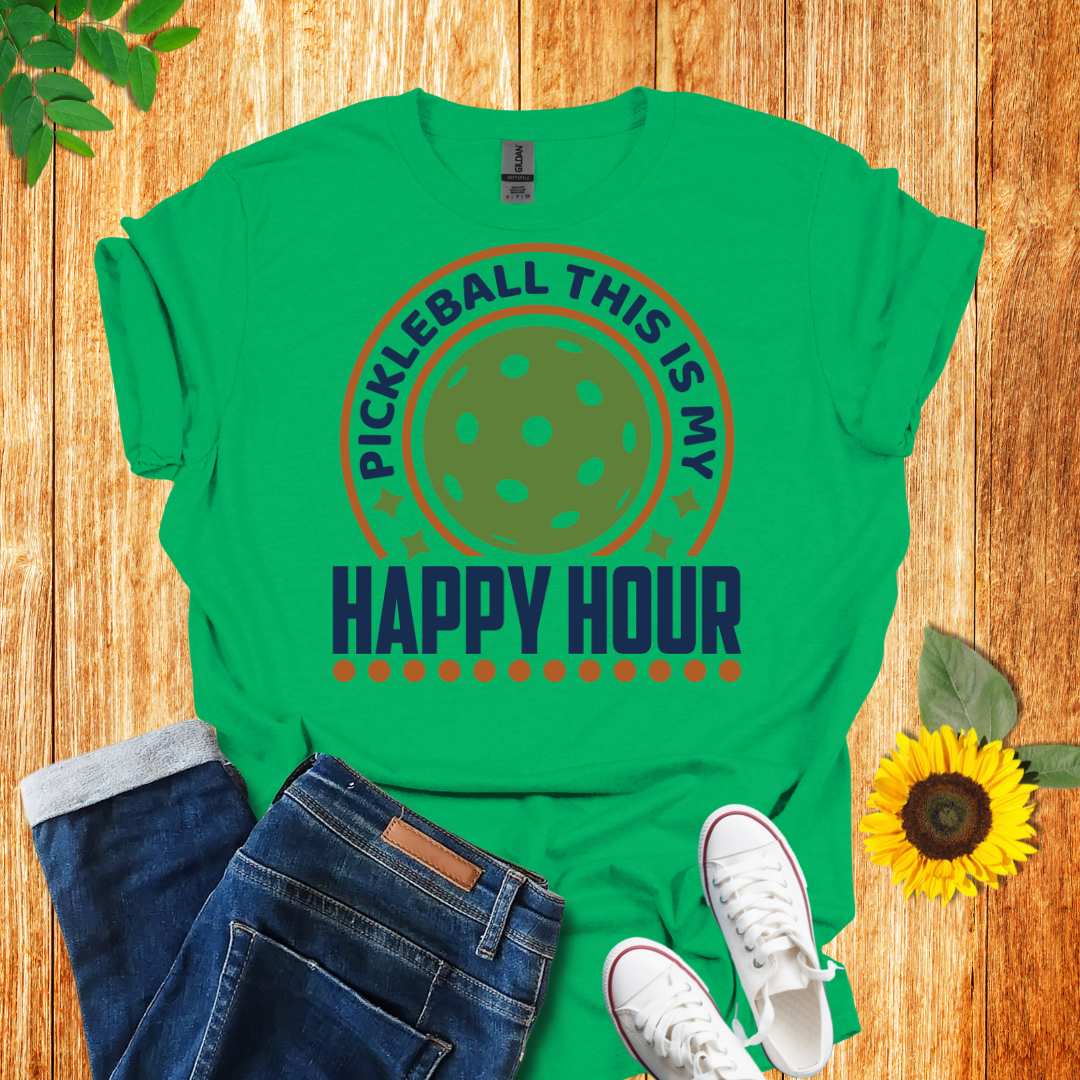Pickleball Time Is My Happy Hour T-Shirt