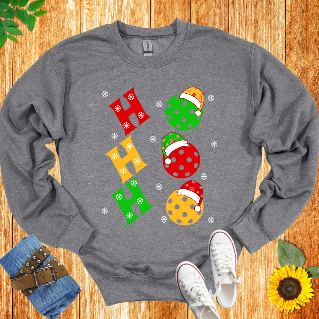 Ho Ho Ho pickleball Unisex Crewneck Sweatshirt