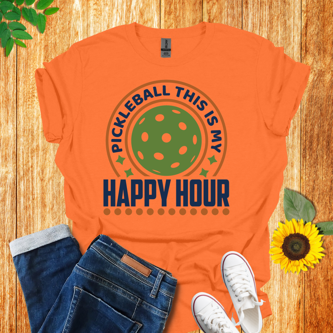 Pickleball Time Is My Happy Hour T-Shirt