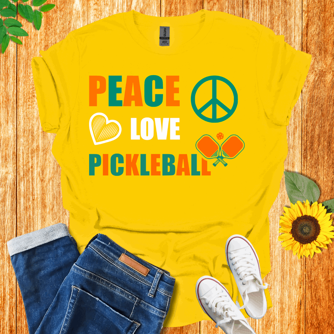 Peace Love Pickleball T-Shirt