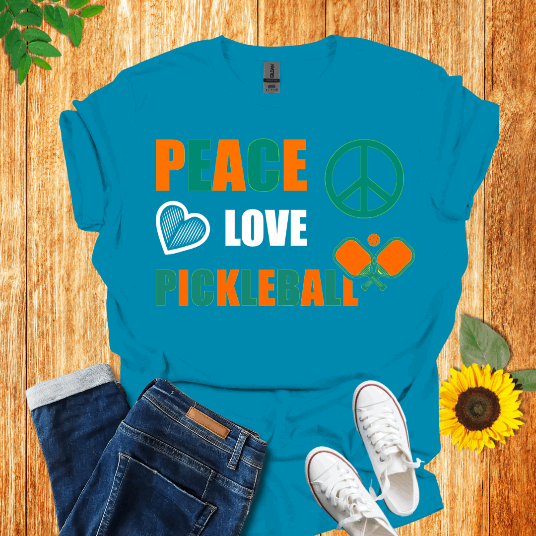 Peace Love Pickleball T-Shirt