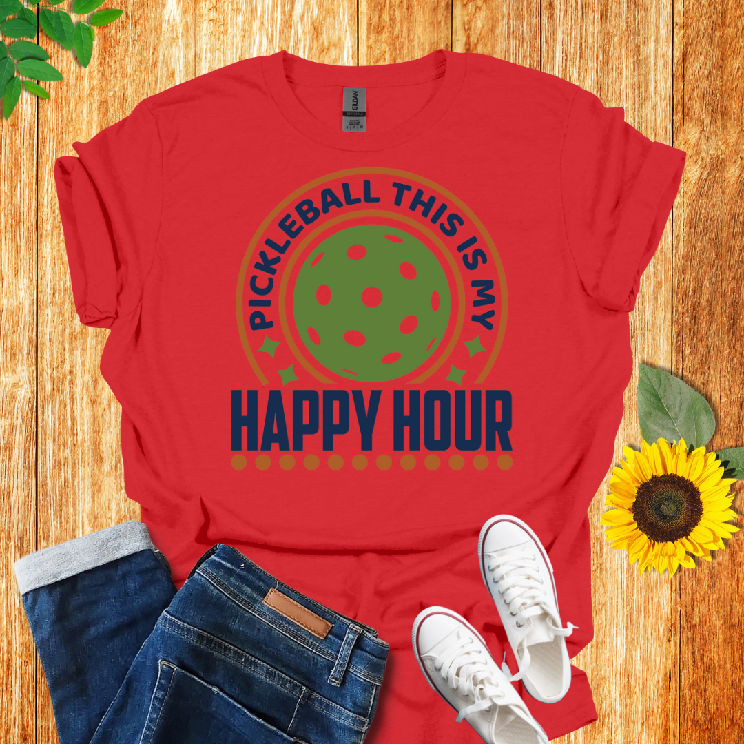 Pickleball Time Is My Happy Hour T-Shirt