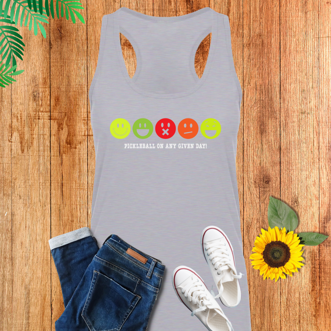 Pickleball Emotions Tank Top