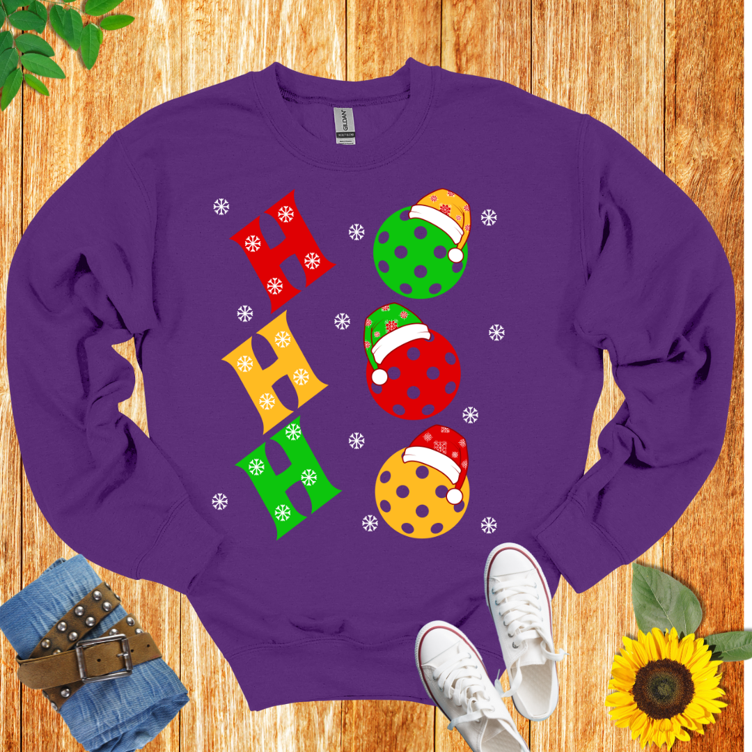 Ho Ho Ho pickleball Unisex Crewneck Sweatshirt