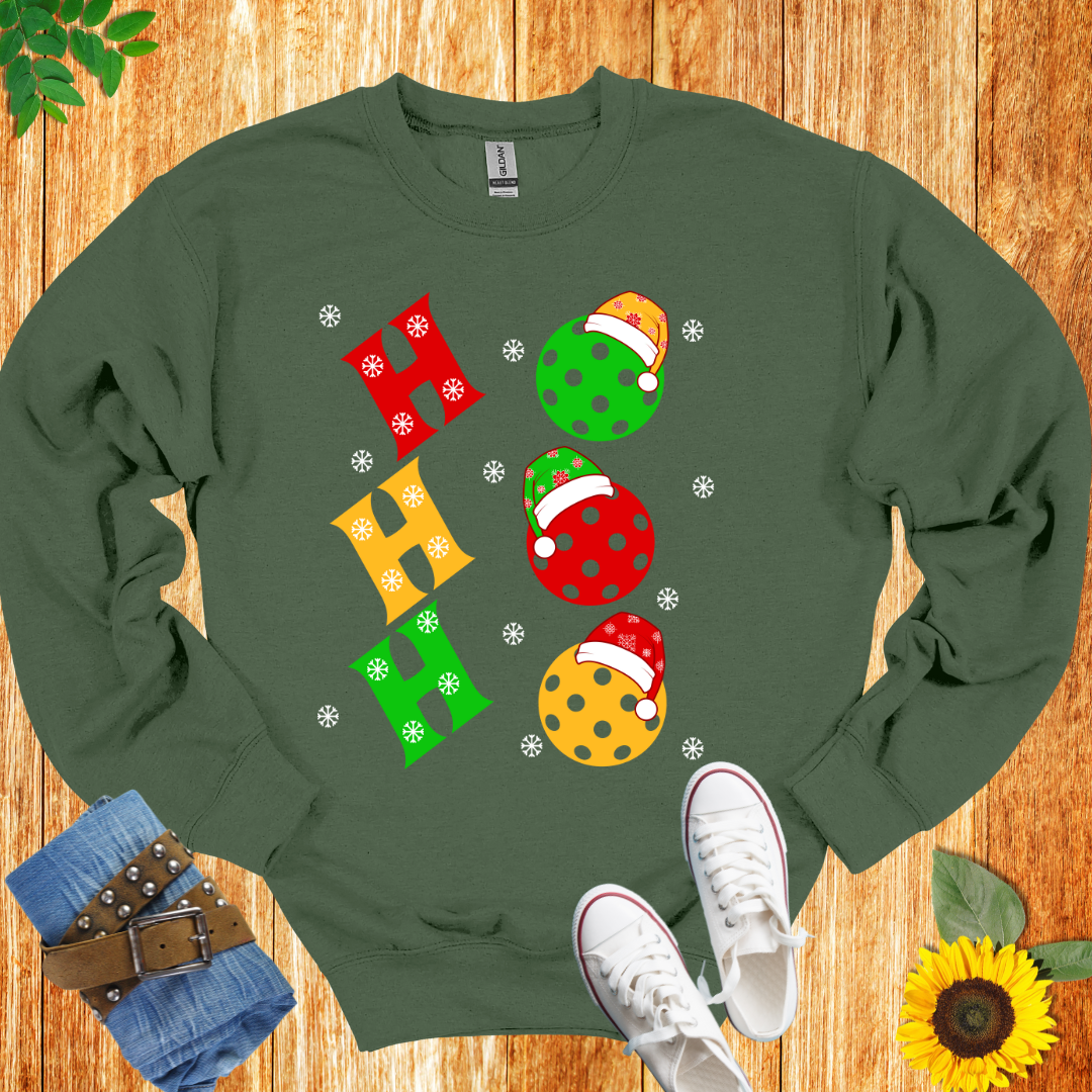 Ho Ho Ho pickleball Unisex Crewneck Sweatshirt