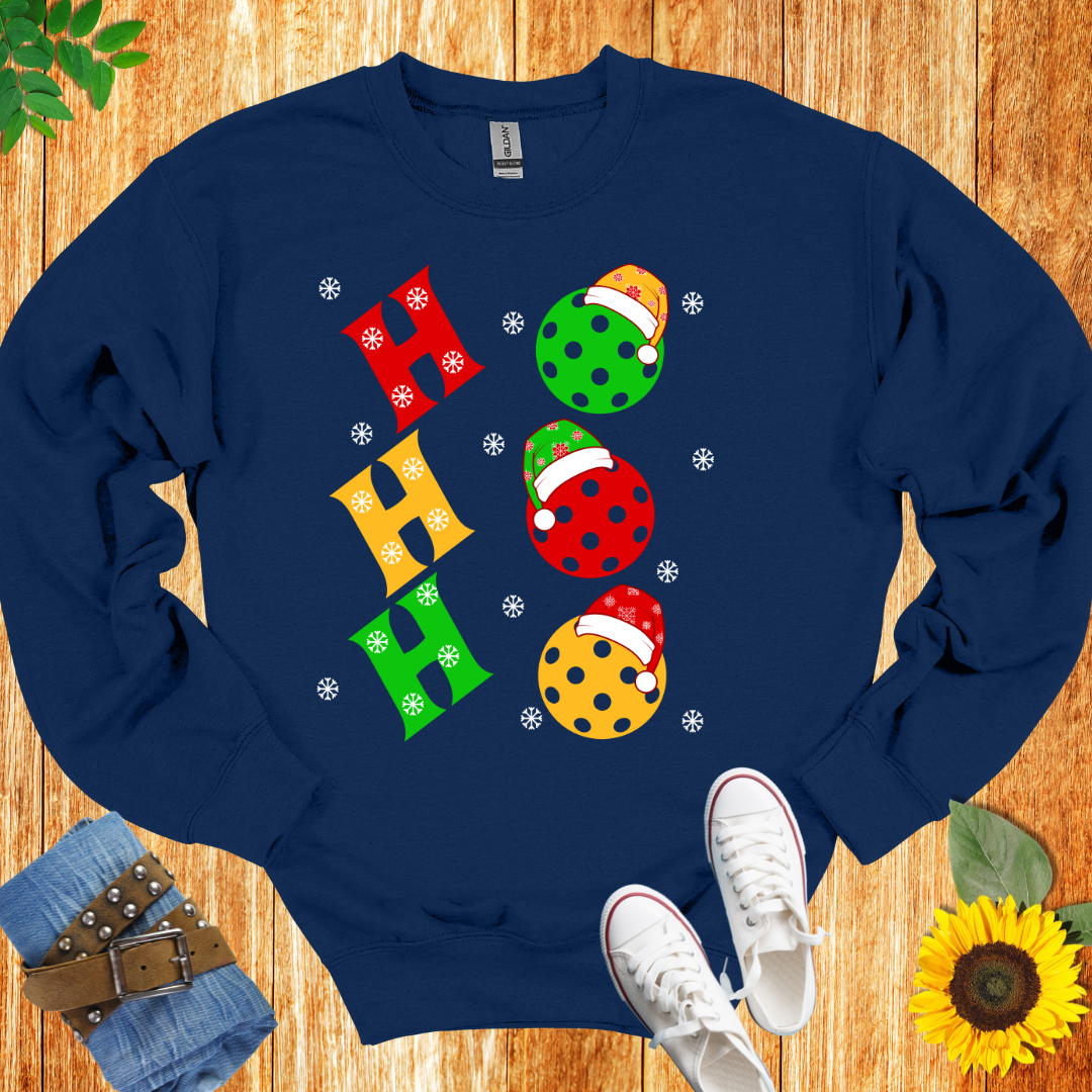 Ho Ho Ho pickleball Unisex Crewneck Sweatshirt