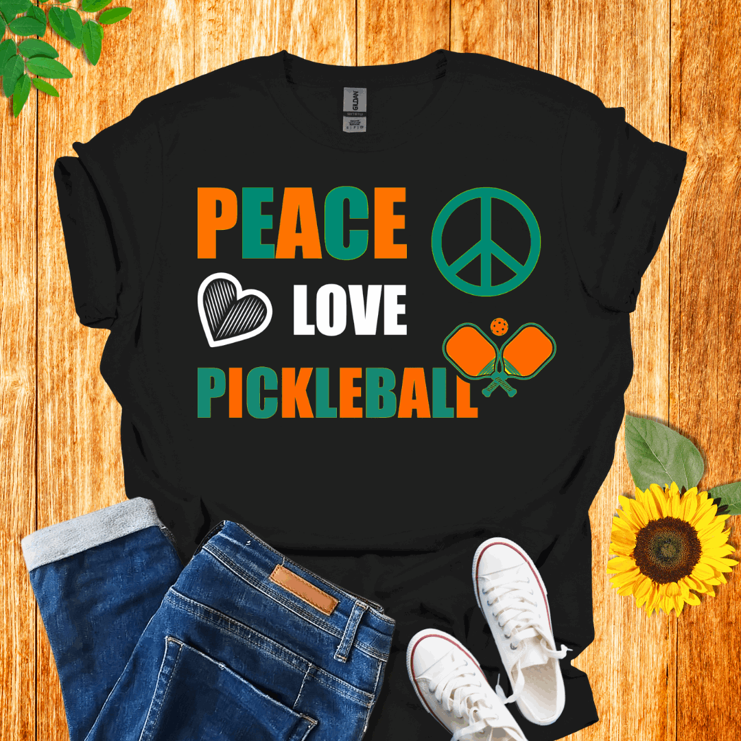 Peace Love Pickleball T-Shirt
