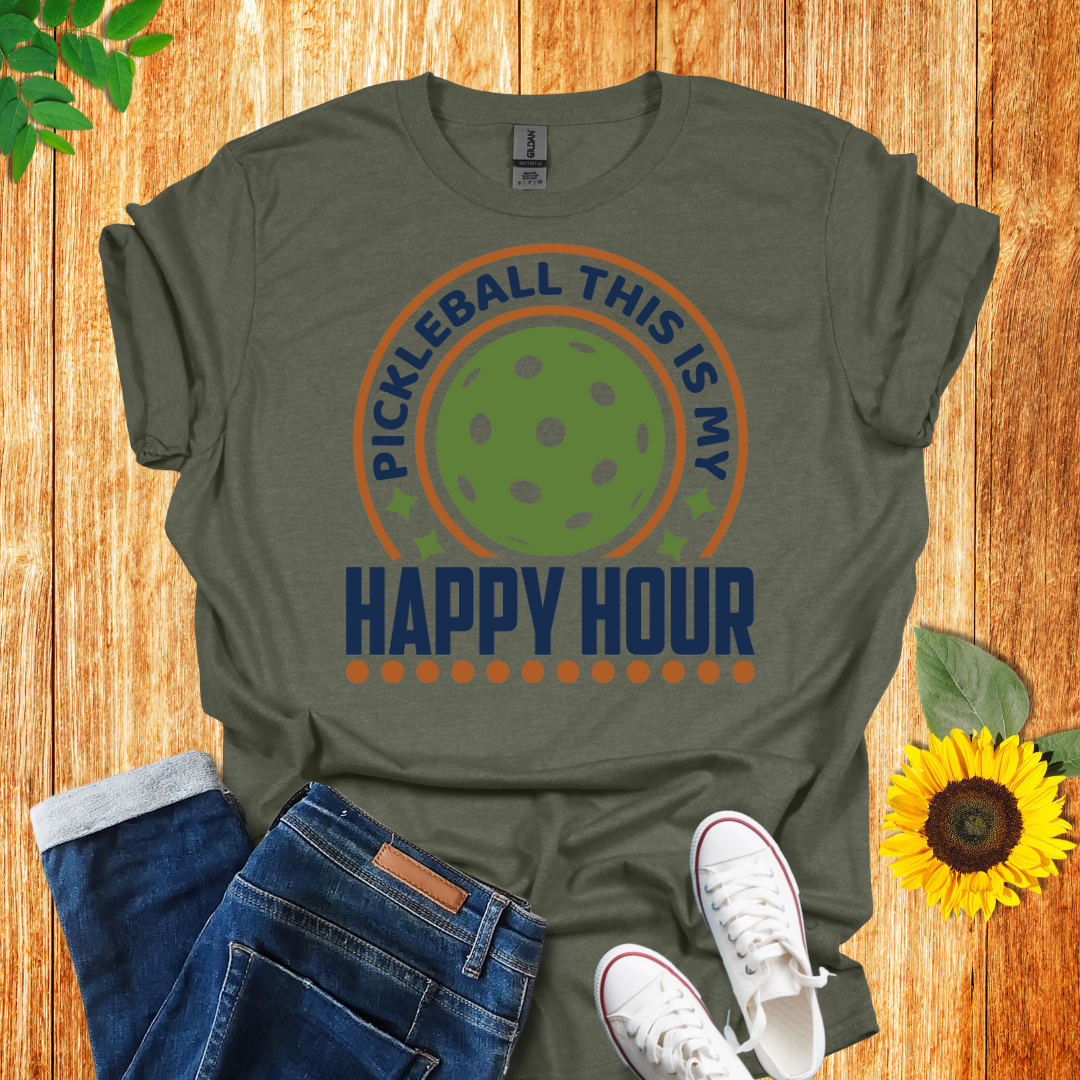 Pickleball Time Is My Happy Hour T-Shirt