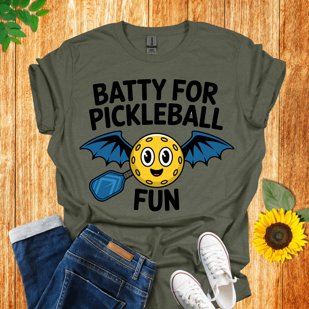 Batty for Pickleball T-Shirt