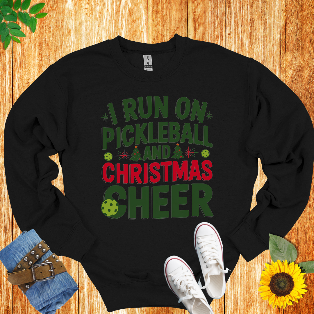 Christmas Cheer Pickleball Crewneck Sweatshirt
