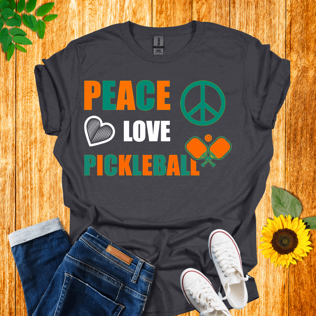 Peace Love Pickleball T-Shirt