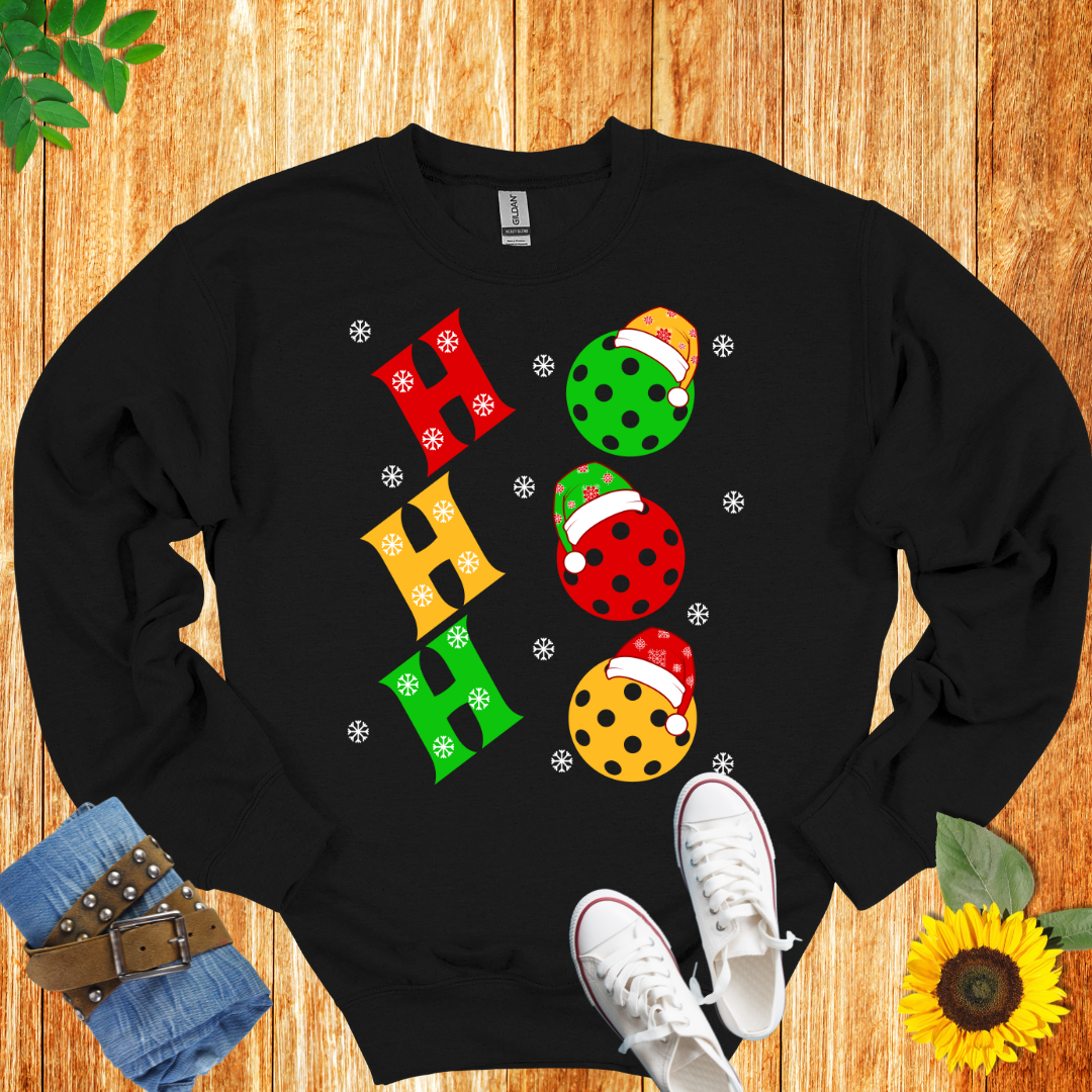 Ho Ho Ho pickleball Unisex Crewneck Sweatshirt