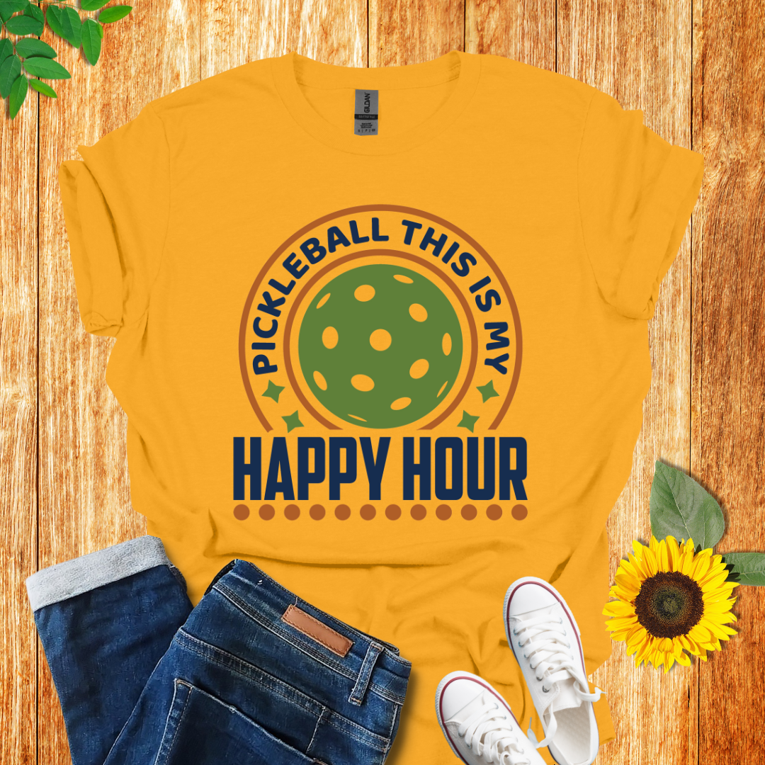 Pickleball Time Is My Happy Hour T-Shirt