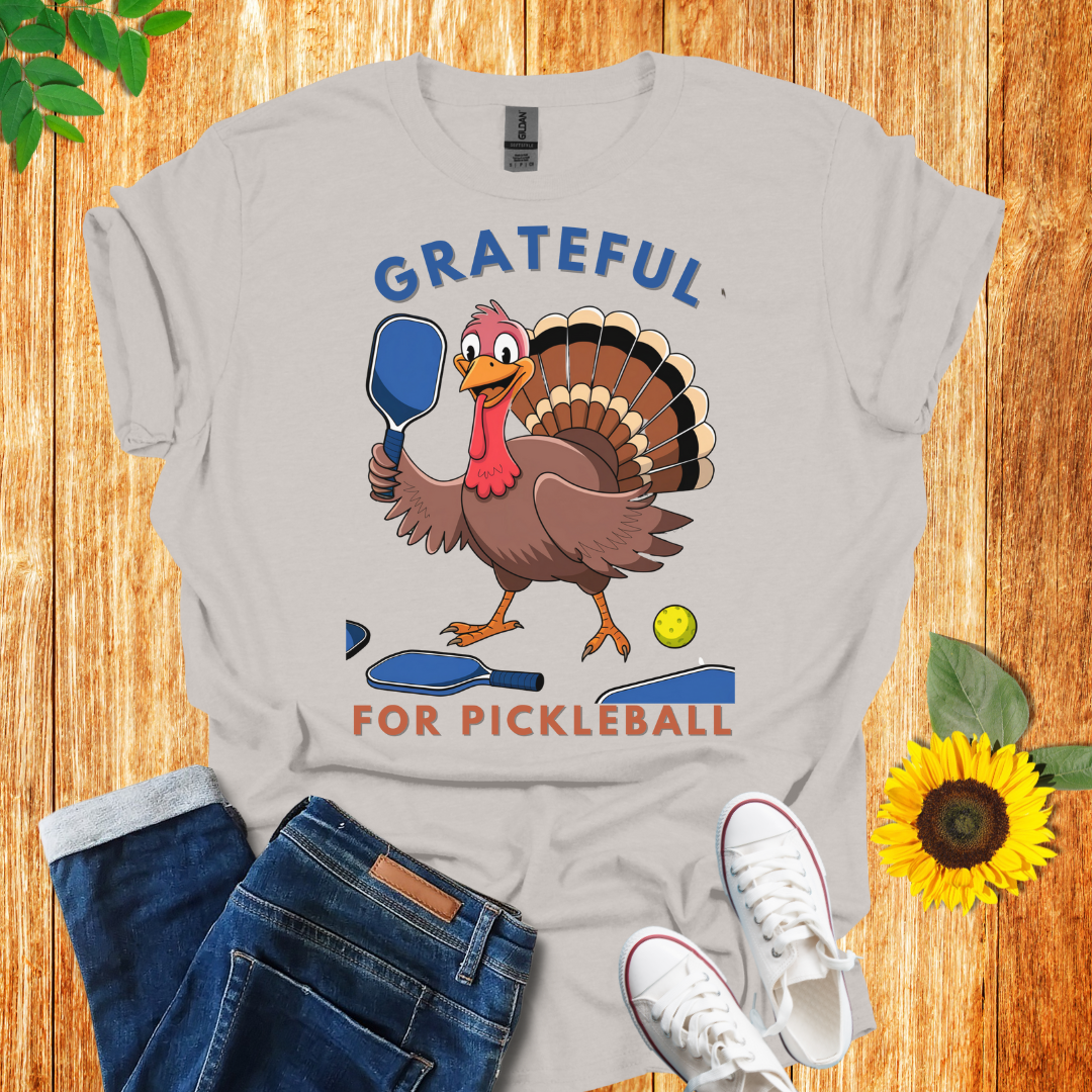 Grateful Turkey Pickleball T-Shirt