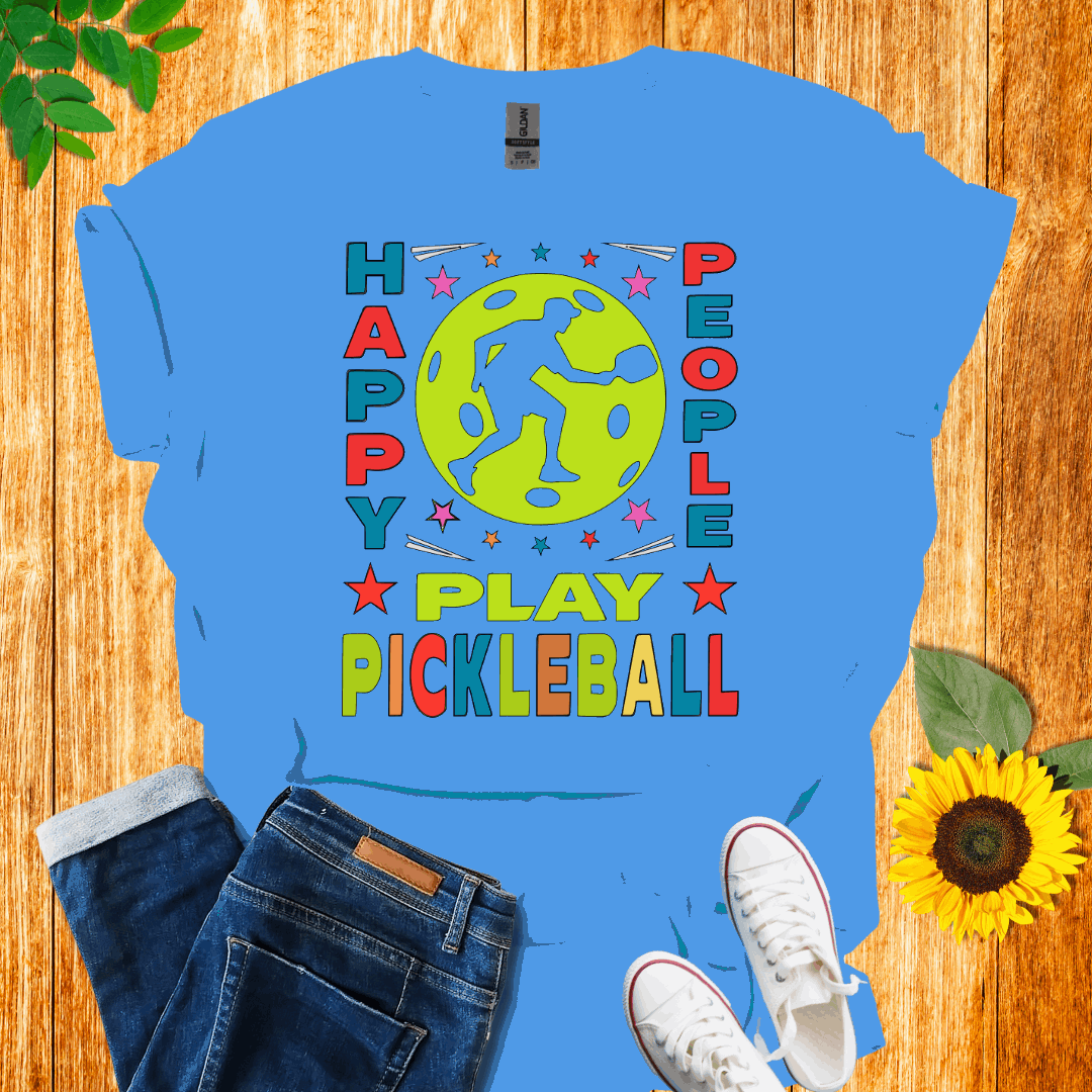 Happy People Play Pickleball T-shirt