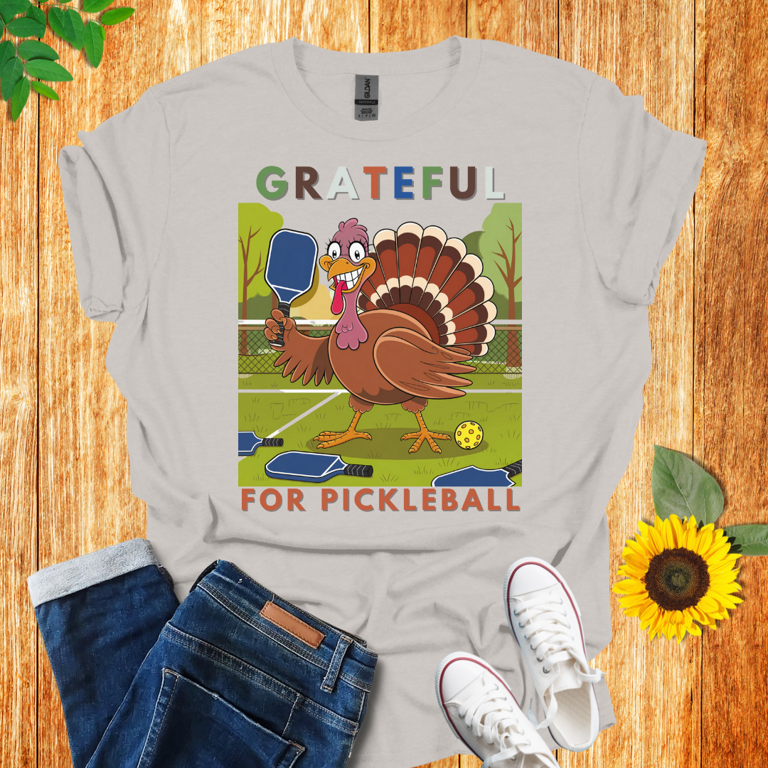 Grateful Turkey Pickleball Unisex T-Shirt