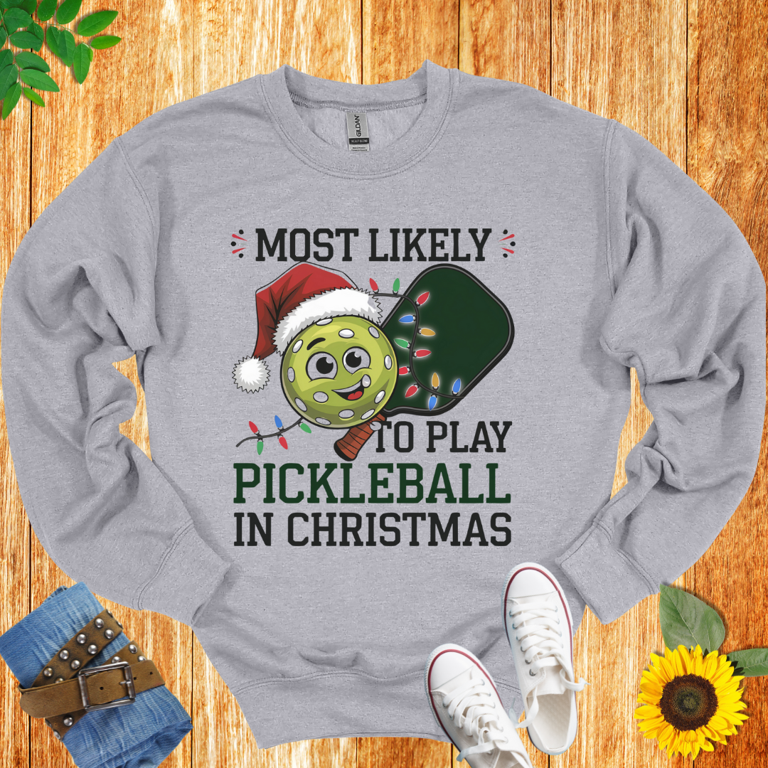 Pickleball Chritsmas  Crewneck Sweatshirt