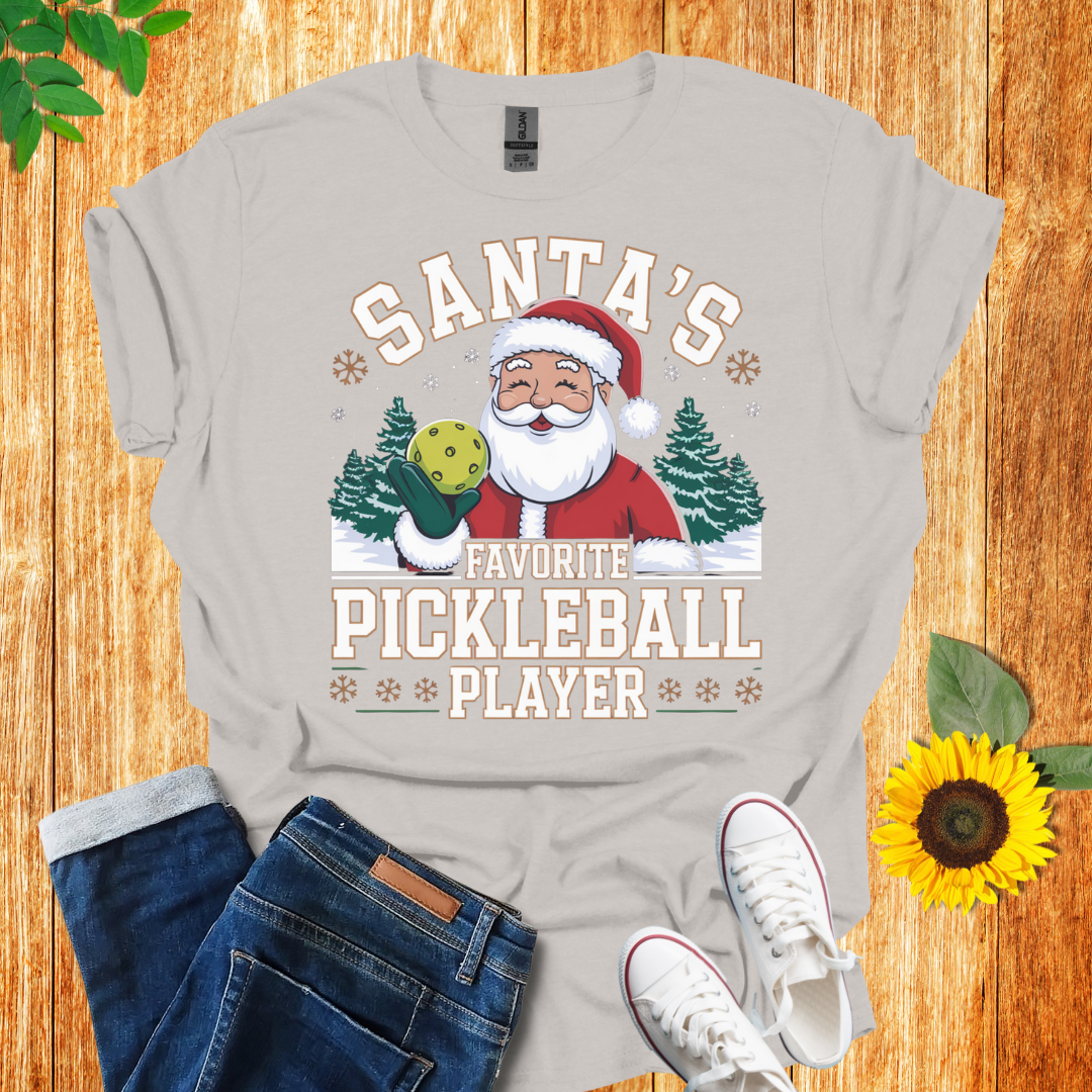 Santa's Pickleball Player Unisex T-Shirt