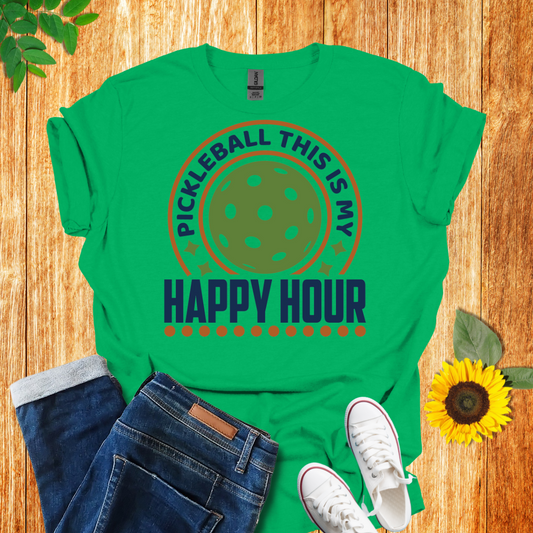 Pickleball Time Is My Happy Hour T-Shirt