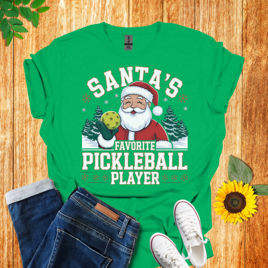 Santa's Pickleball Player Unisex T-Shirt