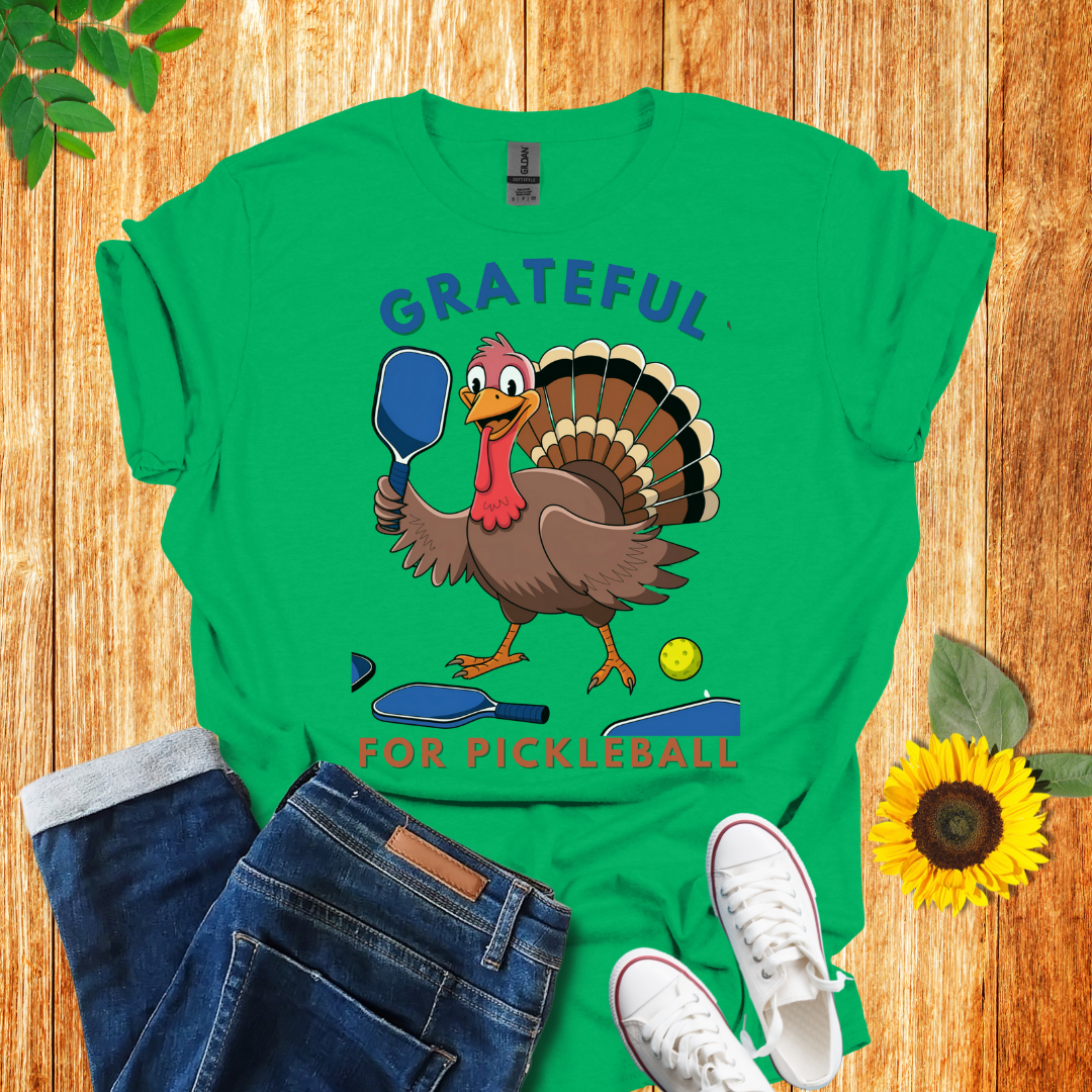 Grateful Turkey Pickleball T-Shirt