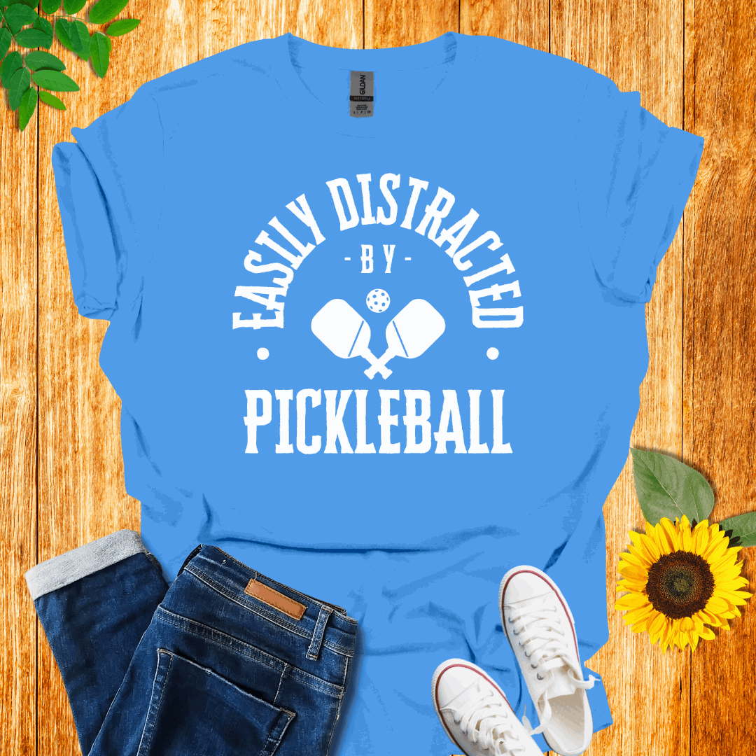 Easily Distracted by Pickleball T-Shirt