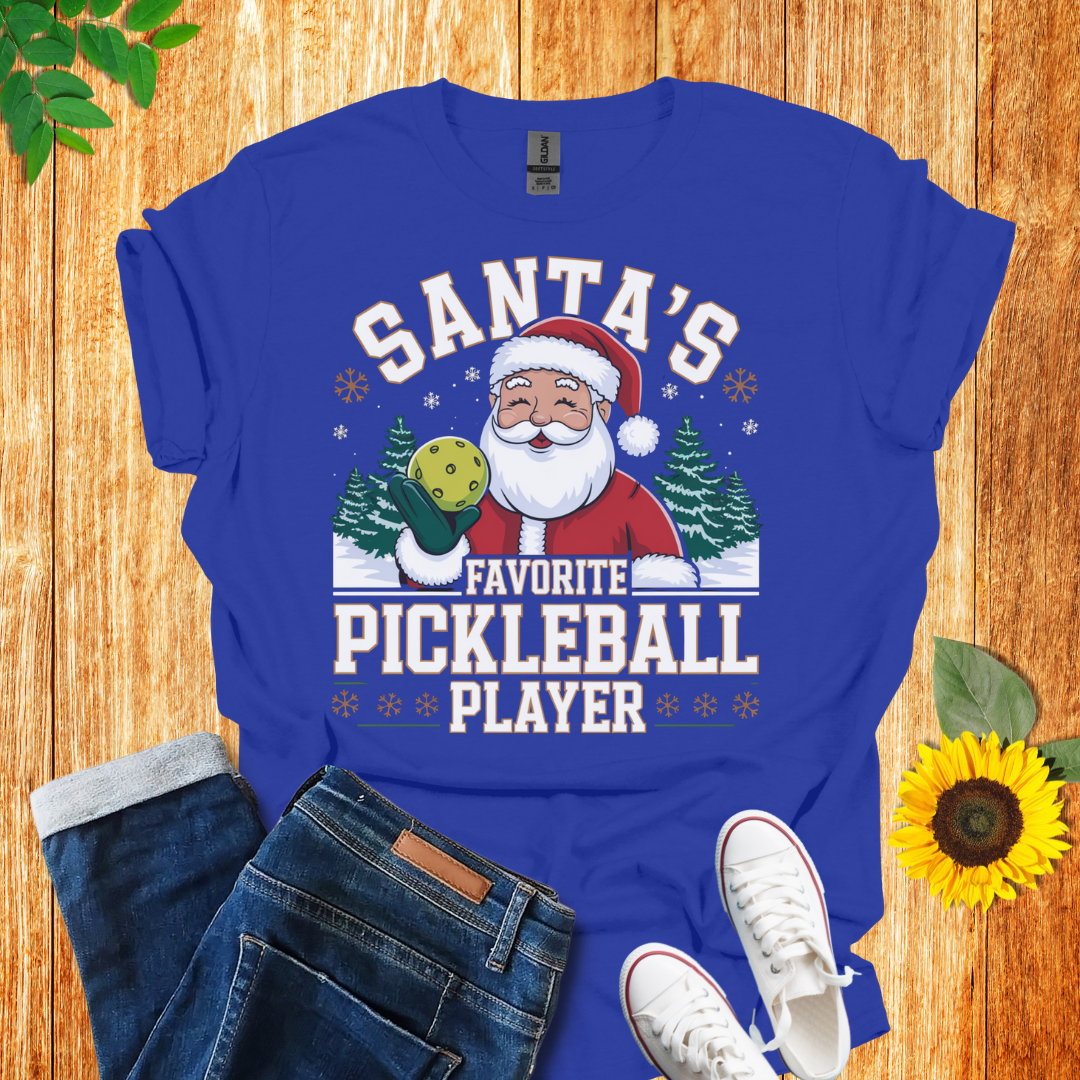 Santa's Pickleball Player Unisex T-Shirt