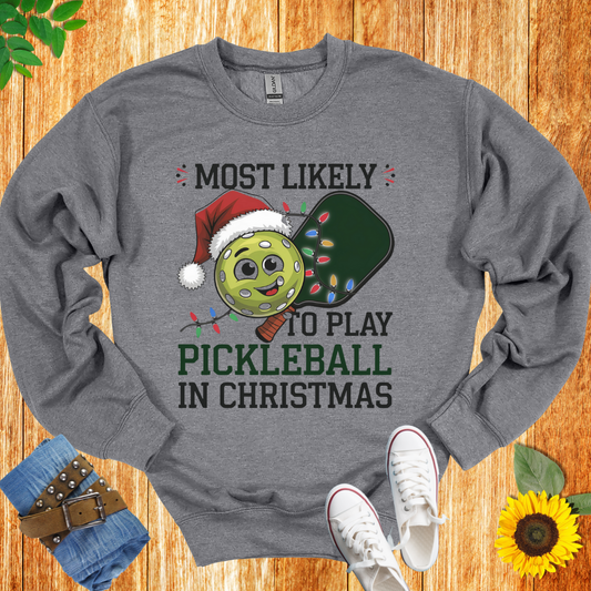 Pickleball Chritsmas  Crewneck Sweatshirt