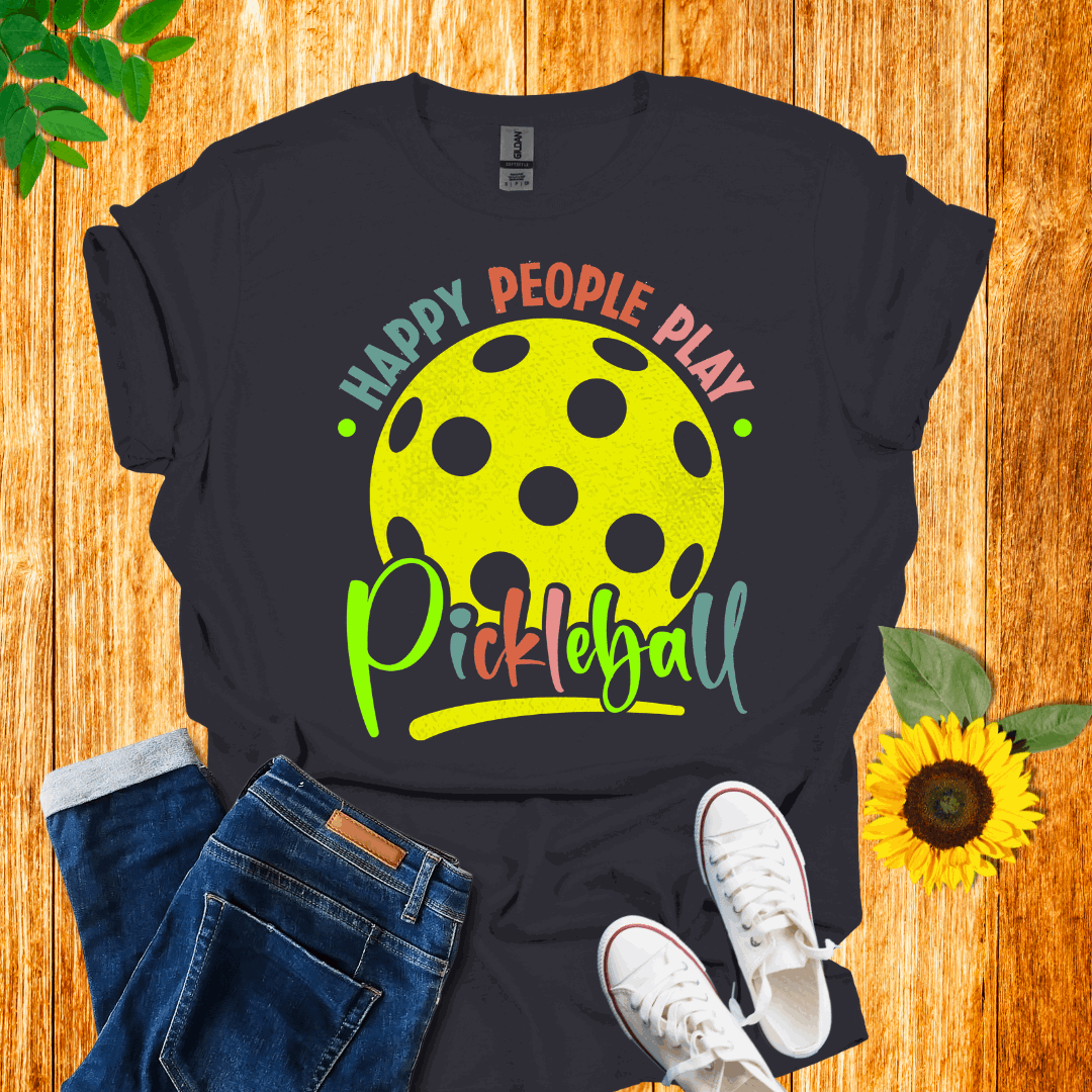 Happy People Pickleball T-Shirt