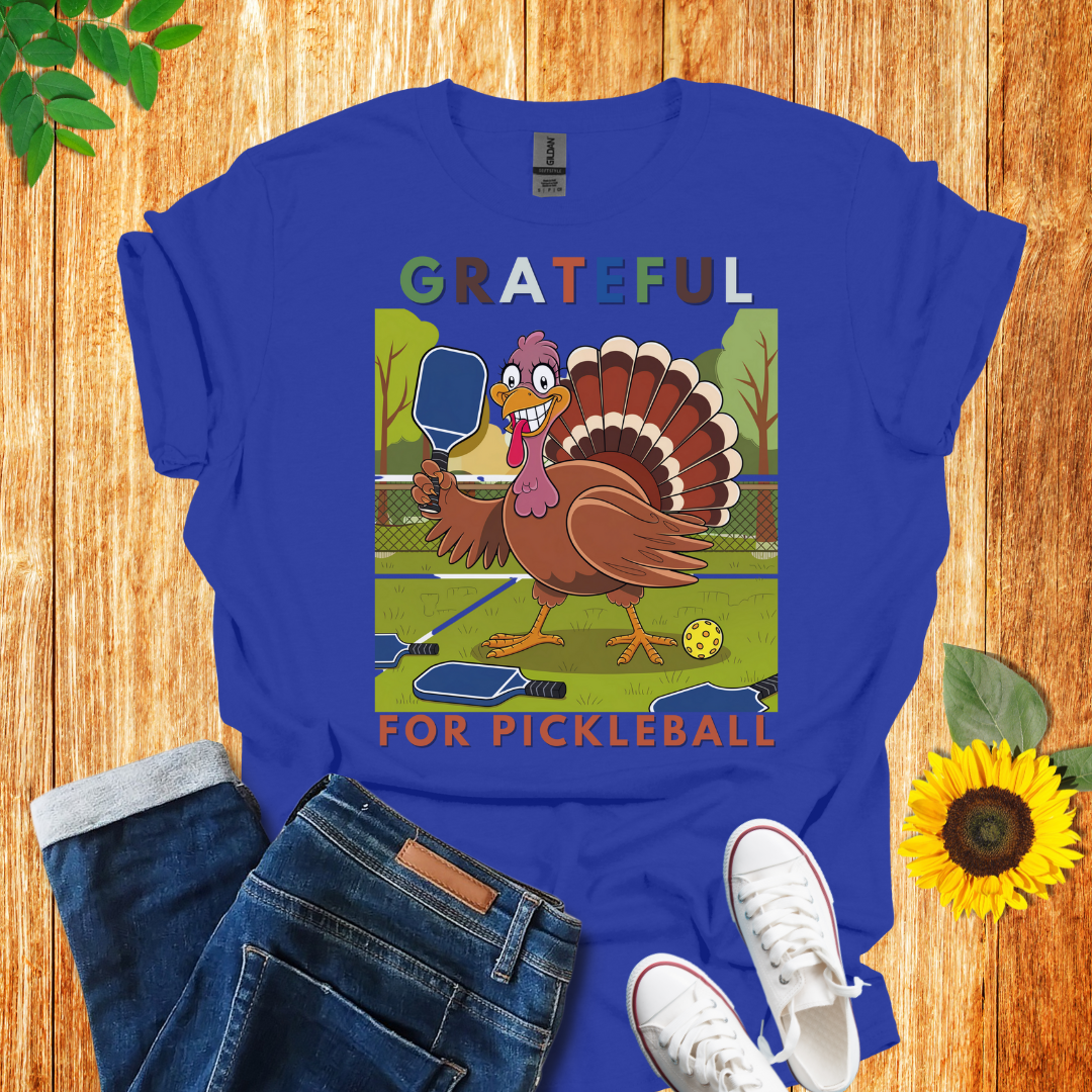 Grateful Turkey Pickleball Unisex T-Shirt