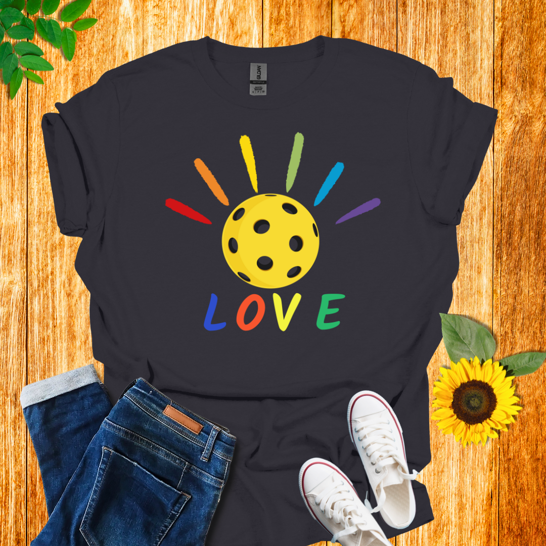 Pride Pickleball Love T-Shirt