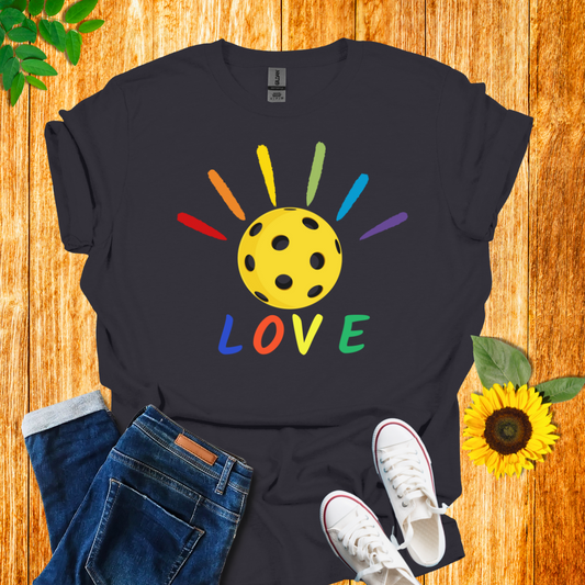 Pride Pickleball Love T-Shirt