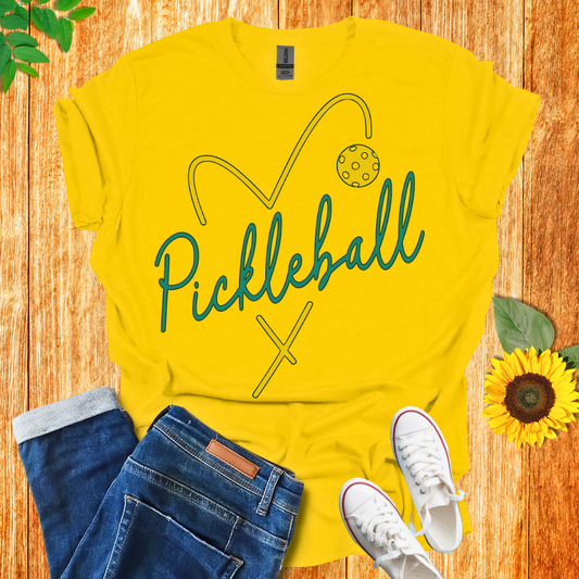 Pickleball Heart T-Shirt