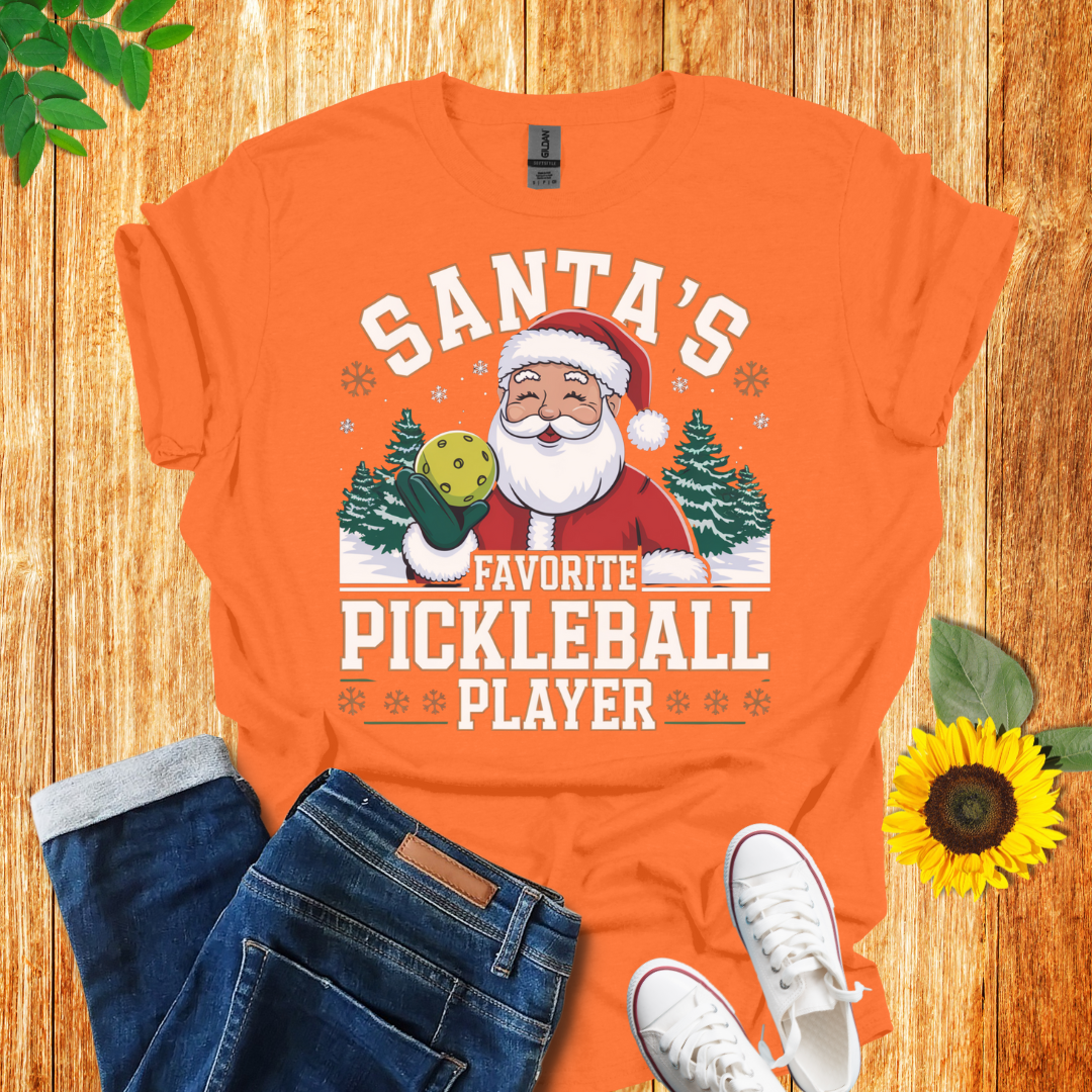 Santa's Pickleball Player Unisex T-Shirt