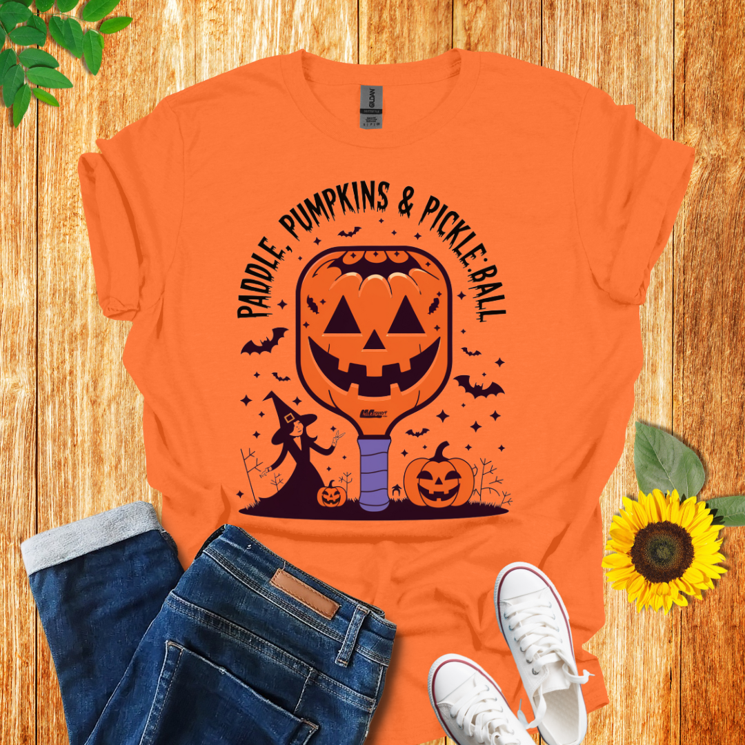 Pumpkin Paddle Pickleball T-Shirt