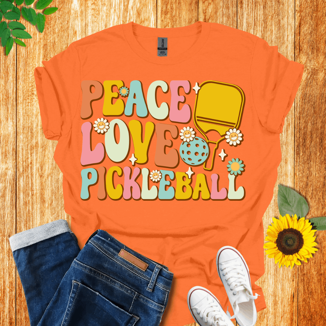 Peace Love and Pickleball T-Shirt