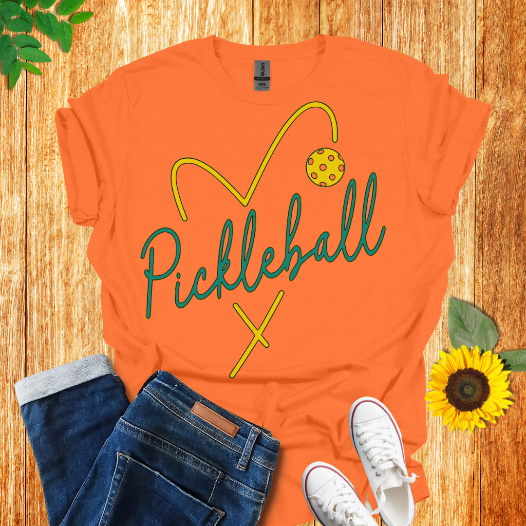 Pickleball Heart T-Shirt