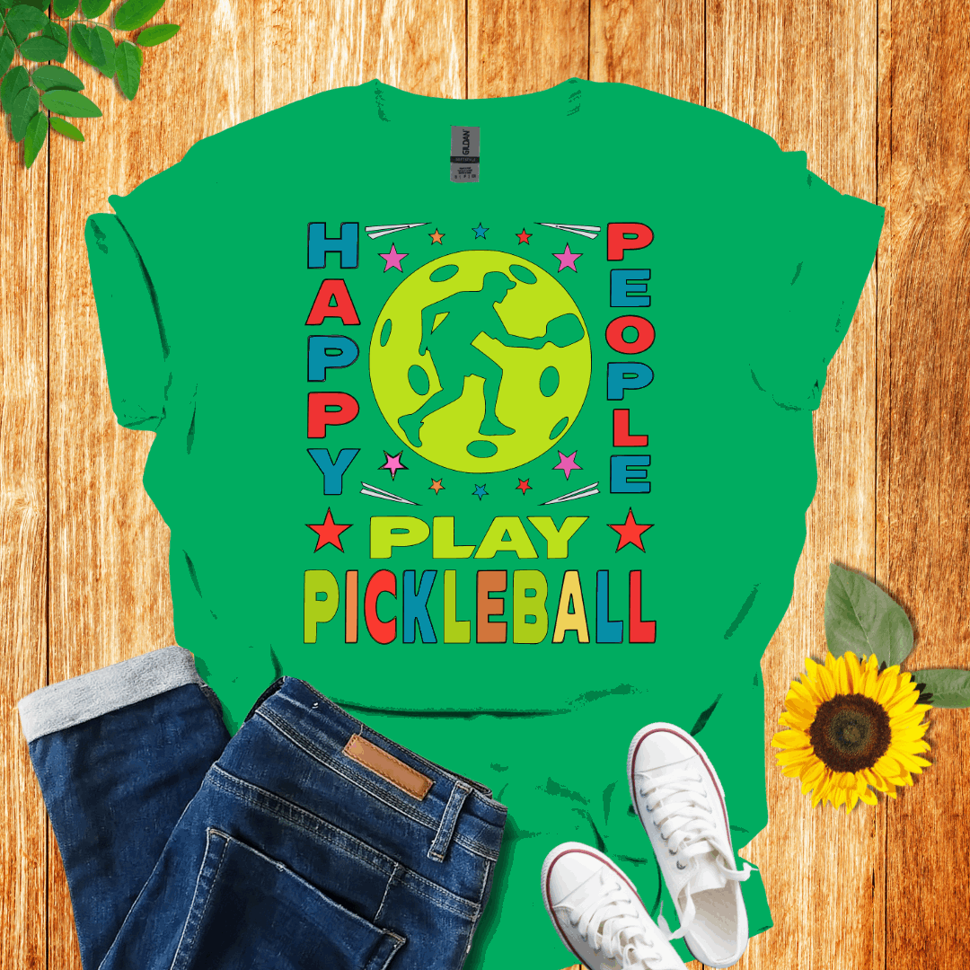 Happy People Play Pickleball T-shirt