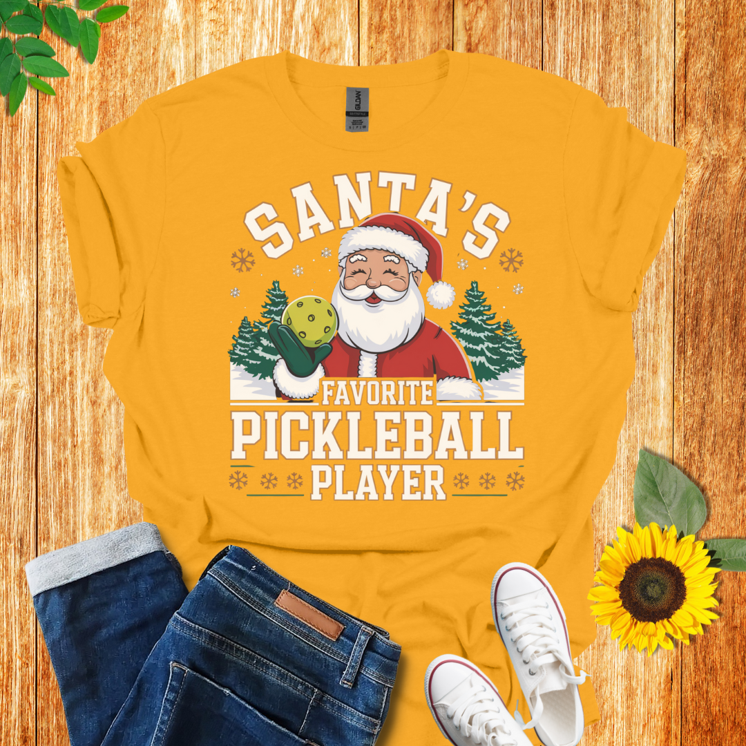 Santa's Pickleball Player Unisex T-Shirt