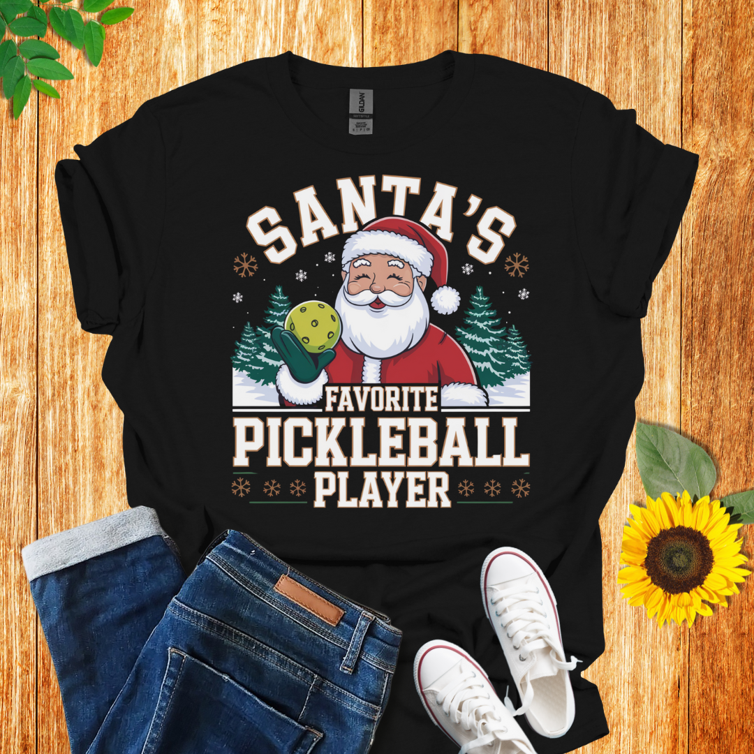 Santa's Pickleball Player Unisex T-Shirt