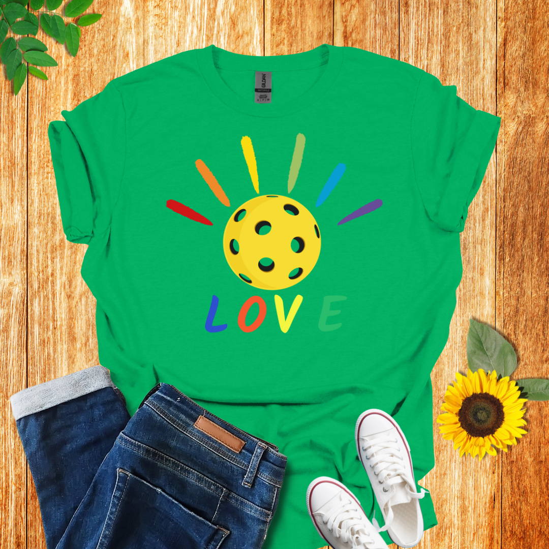Pride Pickleball Love T-Shirt
