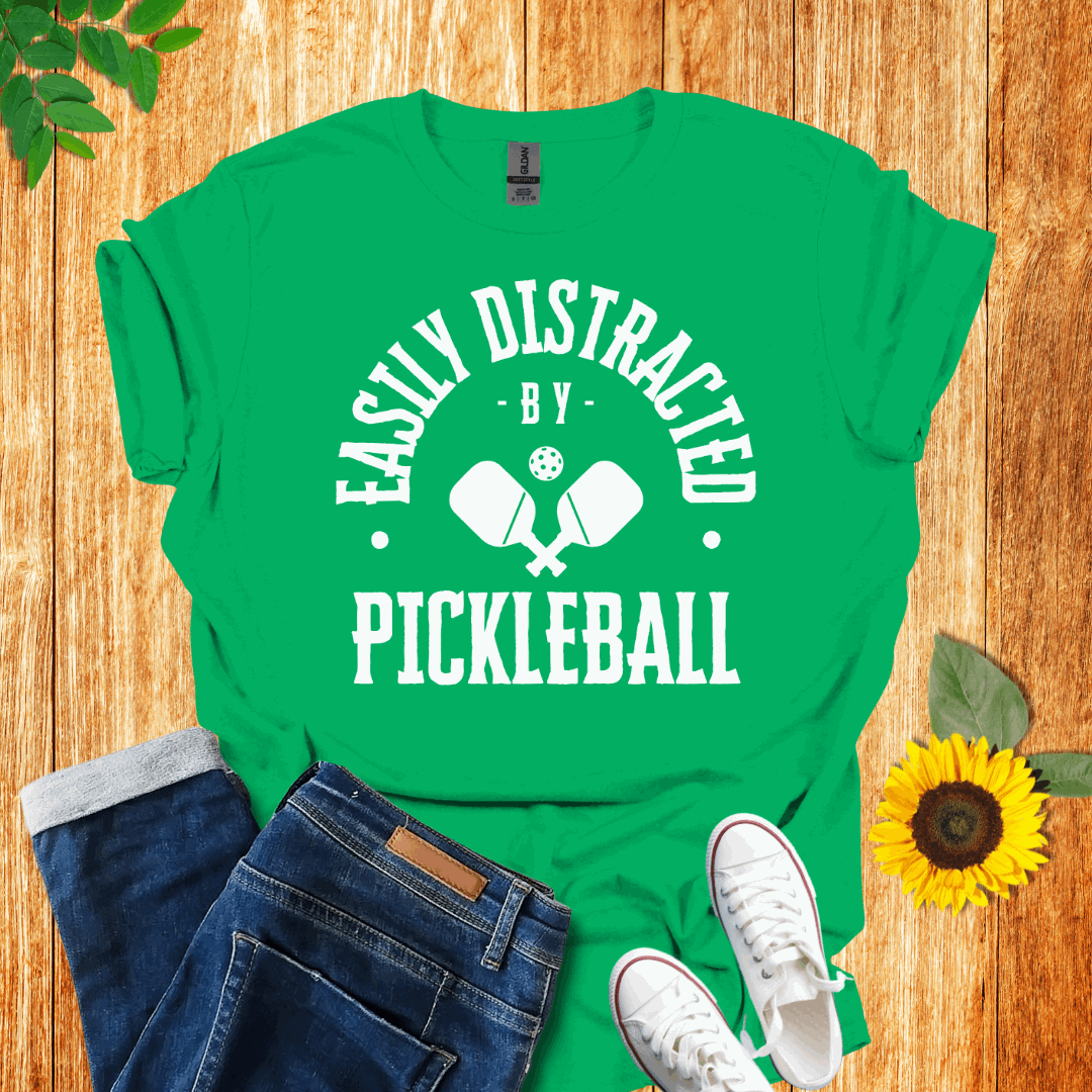 Easily Distracted by Pickleball T-Shirt