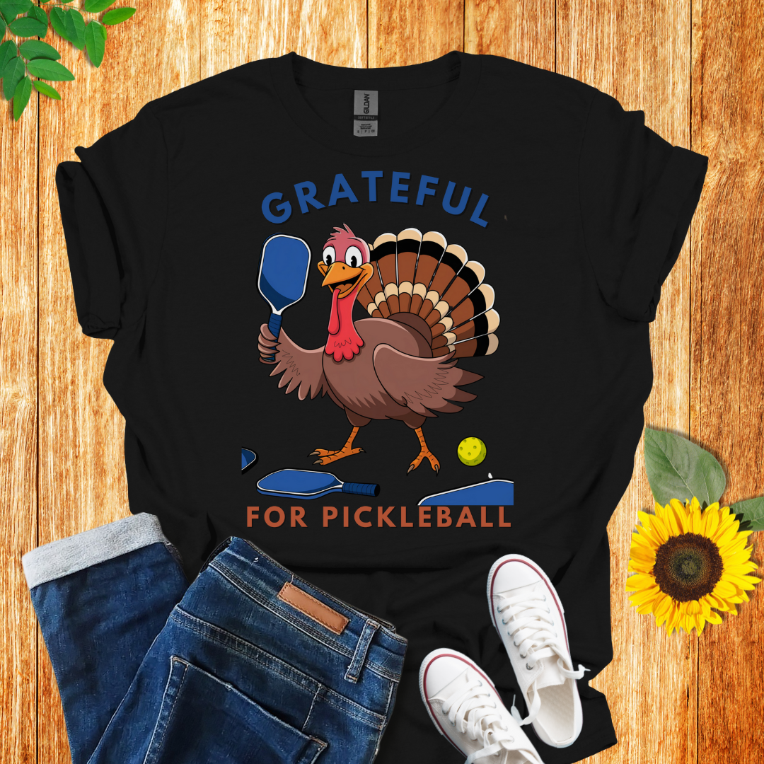 Grateful Turkey Pickleball T-Shirt