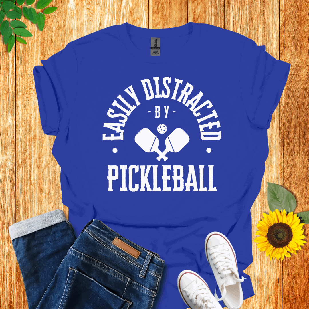 Easily Distracted by Pickleball T-Shirt