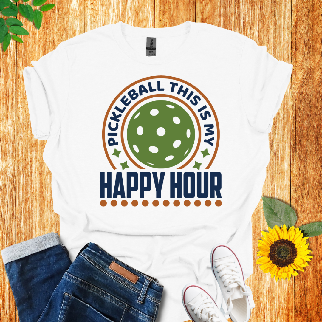 Pickleball Time Is My Happy Hour T-Shirt