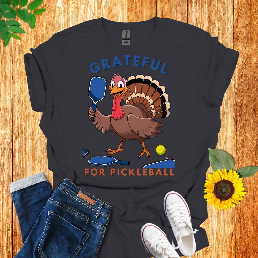 Grateful Turkey Pickleball T-Shirt