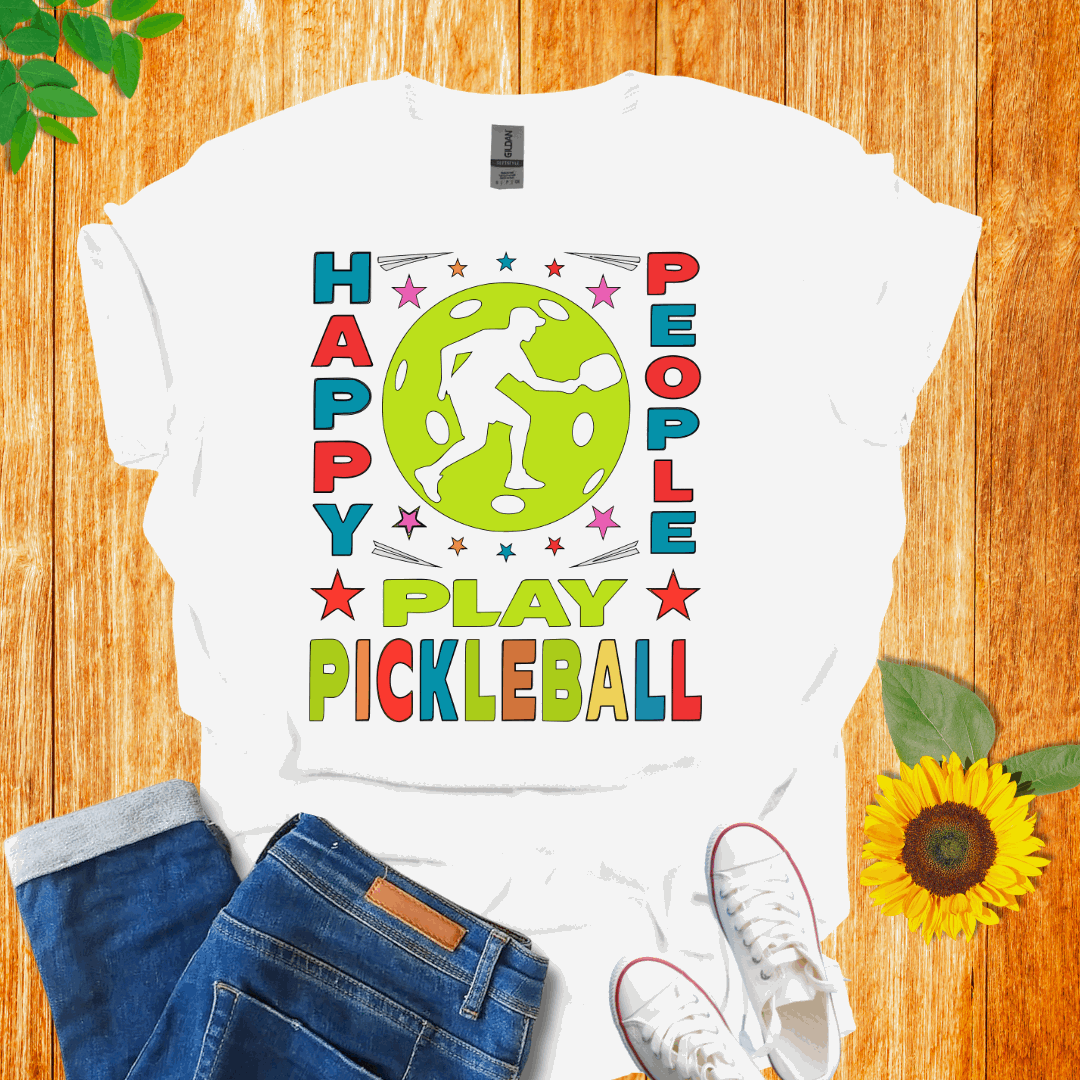 Happy People Play Pickleball T-shirt