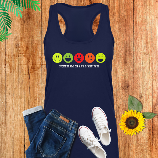 Pickleball Emotions Tank Top